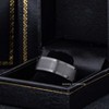 Jewelry Avalanche Mens Gunmetal Tungsten Carbide Wedding Band, Comfort-fit, Pipe Cut, 8mm - 4 of 4
