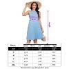 Coolmee Women Casual Smocked Maternity Crewneck Ribbed Knitted A-Line Hem Sleeveless Mini Dress - 4 of 4