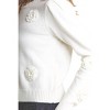 Women's Flower and Pearl Knit Sweater - J.NNA - 4 of 4