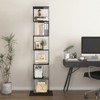 TiramisuBest 40" Home Executive Desk and Upholstered Chair Set with Bookshelf – Espresso - 2 of 4