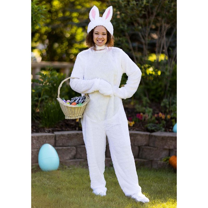 HalloweenCostumes.com Adult White Bunny Costume, 4 of 12