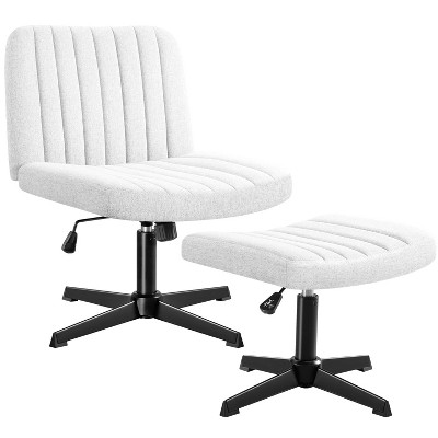 LACOO Swivel Desk Chair Armless Vanity Chair