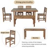 Dexmalle Patio Acacia Wood Outdoor Dining Table and Chair Set - 4 of 4