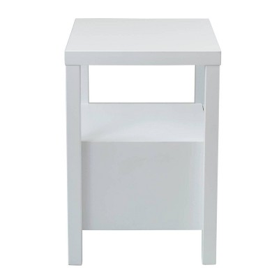 Westwood Modern White Solid Wood 2-Drawer Nightstand