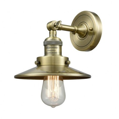 Railroad - 1 Light Wall Sconce In Traditional Style-8 Inches Tall and 8 Inches Wide