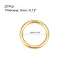 Unique Bargains Zinc Alloy Craft DIY Hardware Bag Accessories O-Ring Buckles 25 Pcs - 2 of 3