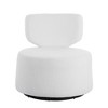 29.13" W Swivel Chair With 360° Silent Rotating Base Modern Accent Round Swivel Barrel Chairs, Wide Swivel Chair - 3 of 4