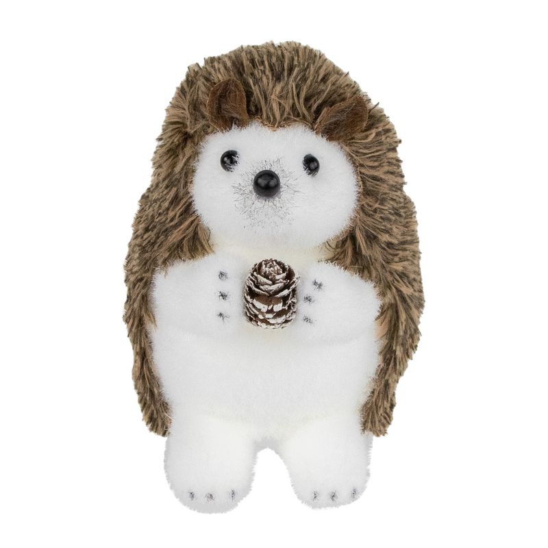 Northlight 6" Brown and White Standing Hedgehog Christmas Tabletop Decor, 4 of 7