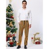INSPIRE CHIC Men's Casual Striped Slim Fit Color Block Business Pants - 3 of 4