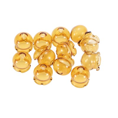 Unique Bargains Glass Jellyfish Wind Bell Beads 12 Pcs