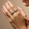 SOHI Women's Emerald Green The Eléa Multi-Layer Ring - 4 of 4