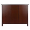 30" 3 Tier Milan Storage Shelf or Bookshelf Long Walnut - Winsome: Fixed Shelves, Wood Composite - 4 of 4