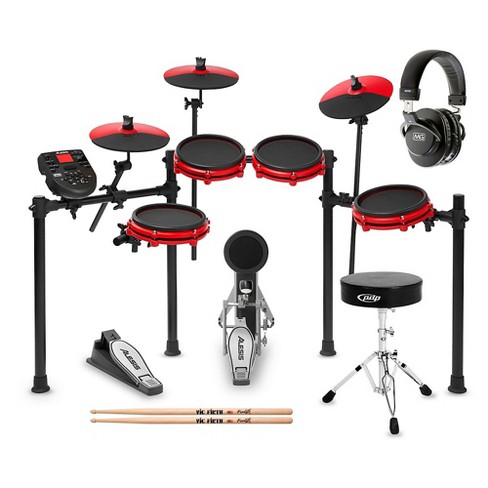 Alesis Nitro Mesh Electronic Drum Set (NITROMSEK1) Special Red Edition  194744000744