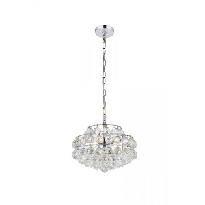 Elegant Lighting Savannah 14 inch pendant in chrome - 1 of 4