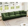 Oversized 156.6" Chenille Slipcovered 4 Seater Modular Sectional Sofa with French Edges and Removable Covers, 4-Piece Free combination - 2 of 4