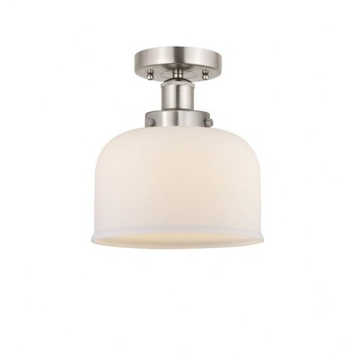 Bell - 1 Light Semi-Flush Mount In Industrial Style-8.25 Inches Tall and 6.5 Inches Wide