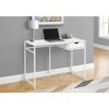 Monarch Specialties Computer Desk Home Office Laptop Storage Drawer 42InchL Work Metal Laminate White Contemporary Modern - 2 of 4