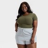Women's Luxury Collection 4-Way Stretch Short Sleeve Bodysuit - Auden™ - 3 of 3