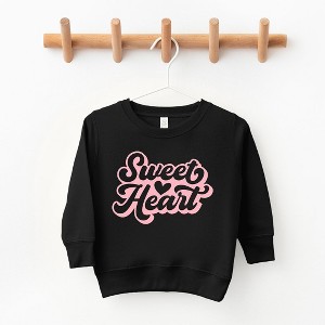 The Juniper Shop Sweet Heart With Heart Toddler Graphic Sweatshirt - 1 of 2