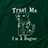 Link Graphic T-Shirt Funny Saying Sarcastic Humor Retro Adult Short Sleeve T-Shirt - Trust Me I'm A Dogtor - 2 of 3