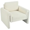 31.25'' Boucle Upholstered Modern Accent Chair with Round Arms and Sturdy Support for Living Room - 4 of 4