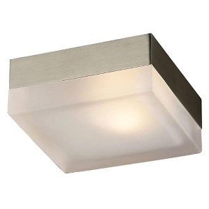CWI Lighting Avoca 1 Light Flush Mount With Satin Nickel Finish - 1 of 4
