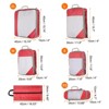 Unique Bargains Suitcases Compression Packing Cube Wear-resistant Travel Luggage Organizers Bag 6 Pcs - 2 of 3