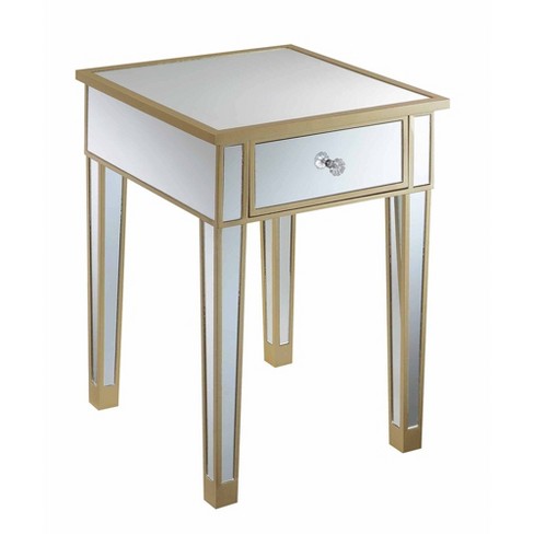 Gold coast deals mirrored end table