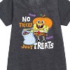 - SpongeBob SquarePants - No Tricks Just Treats Graphic Short Sleeve Fleece Dress - 2 of 4