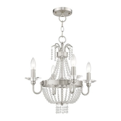 Livex Lighting Valentina 4 - Light Chandelier in  Brushed Nickel