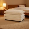 Sapphtopaz Ottoman 3-Tier Soft Shoe Bench Low Ottoman with Upholstered Foot Stool Footrest for Living Room, Bedroom, Entryway - 3 of 4