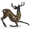 SPI Home Contemporary Deer Sculpture – 18" Solid Brass Modern Wildlife Figurine with Artistic Silhouette for Rustic or Luxe Interiors - 4 of 4