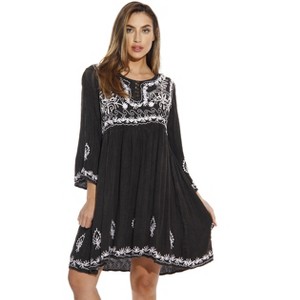 Riviera Sun Women's Tunic Dress - Bohemian Style Beachwear for Comfortable and Stylish Summer Days - 1 of 2