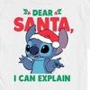 Men's - Lilo and Stitch - Dear Santa I Can Explain Short Sleeve Graphic T-Shirt - 2 of 4