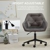 NicBex Modern Adjustable Height Velvet Home Office Chair with Wheels for Work Study Vanity,Living Room - image 4 of 4