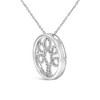 Haus of Brilliance Silver 1/10 Cttw Diamond Tree of Life Pendant Necklace - 3 of 4