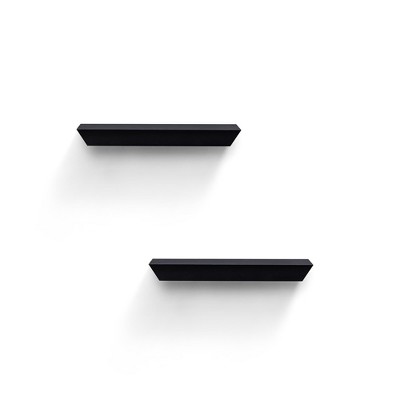 DSVIMOY Planter Stands and Holders Planter Stands Shelf with Invisible Brackets for Home Storage, Black, 19"*5"*3"