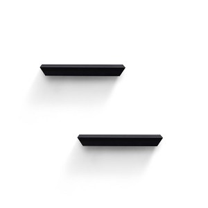 DSVIMOY Planter Stands and Holders Planter Stands Shelf with Invisible Brackets for Home Storage, Black, 19"*5"*3" - 1 of 4