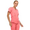 MediChic Scrubs for Women's V-Neck Scrub Set with Six Pocket Cargo Jogger Pants with 4-Way Stretch - 3 of 4