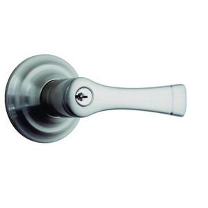 Brinks Push Pull Rotate Harper Satin Nickel Entry Lever KW1 1.75 in. - 1 of 1