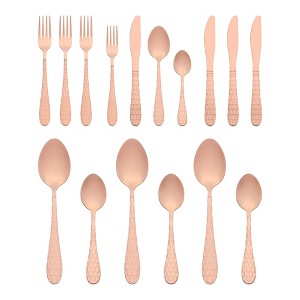 REGALWOVEN 16 Pieces Stainless Steel Mirror Polished Silverware Set Flatware Set - 1 of 4