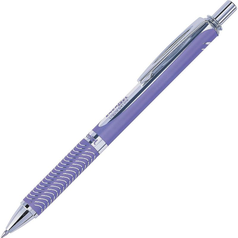 Pentel EnerGel Alloy RT Retractable Liquid Gel Pen .7mm Violet Barrel Violet Ink BL407VV, 3 of 4