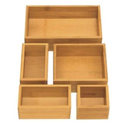 2pc Cedar Dresser Drawer Dividers Brown Target