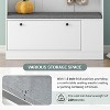 Modern Hall Tree Bench, 3 Hooks & Shoe Storage Combo, 5-in-1 Entryway Solution with Comfortable Cushion for Home Organization - 4 of 4