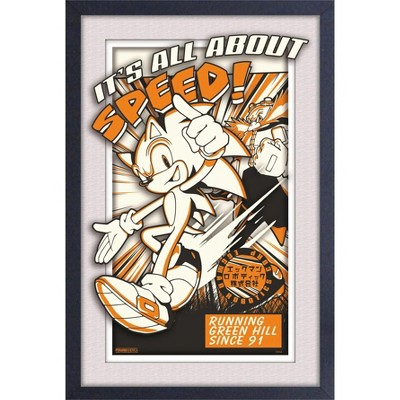 Pyramid America Sonic - All About Speed Wall Framed