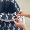 Fisher-Price Portable Baby Chair Sit-Me-Up Floor Seat With Snack Tray And Developmental Toys, Navy Garden - 4 of 4