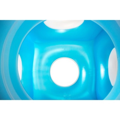 Swimline 49" Water Sports Inflatable Ice Cube Habitat 4-Person Swimming Pool Float - Blue