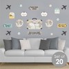 Big Dot of Happiness World Awaits - Peel and Stick Map Vinyl Wall Art Stickers - Wall Decals - Set of 20 - 2 of 4