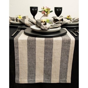 Solino Home Striped Linen Table Runner | Cabana Stripe - 1 of 4