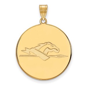 Black Bow Jewelry 10k Yellow Gold Longwood Lancers NCAA Extra Large Pendant - 1 of 3